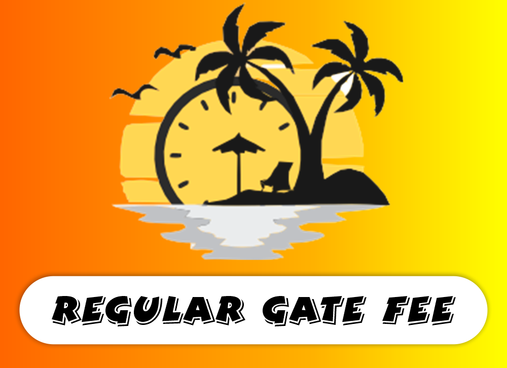Regular gate fee at Timeless Beach Resort